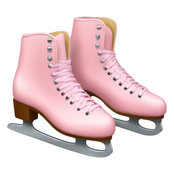 pair of pastel pink ice skates sticker
