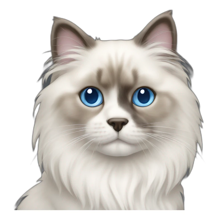 ragdoll-cat-with-blue-eyes-dog sticker