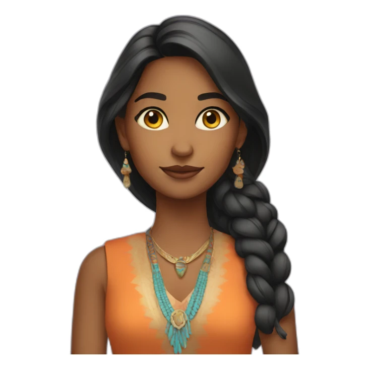 cool indian american girl sticker