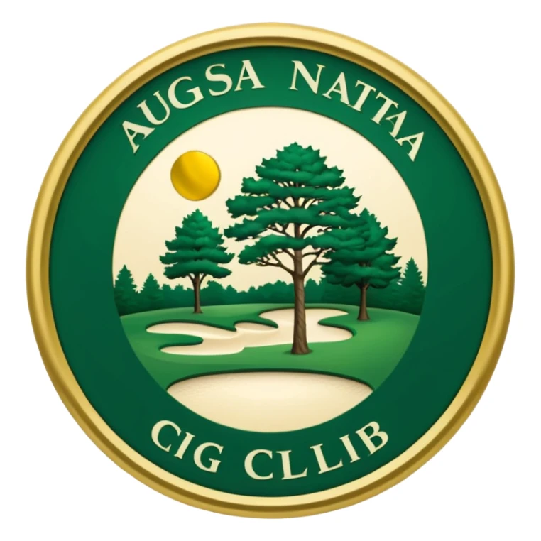 Augusta national golf club logo sticker