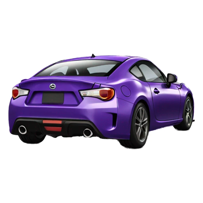 purple gt86 with a spoiler  sticker