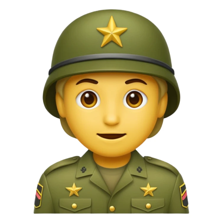 Create emoji of army  sticker