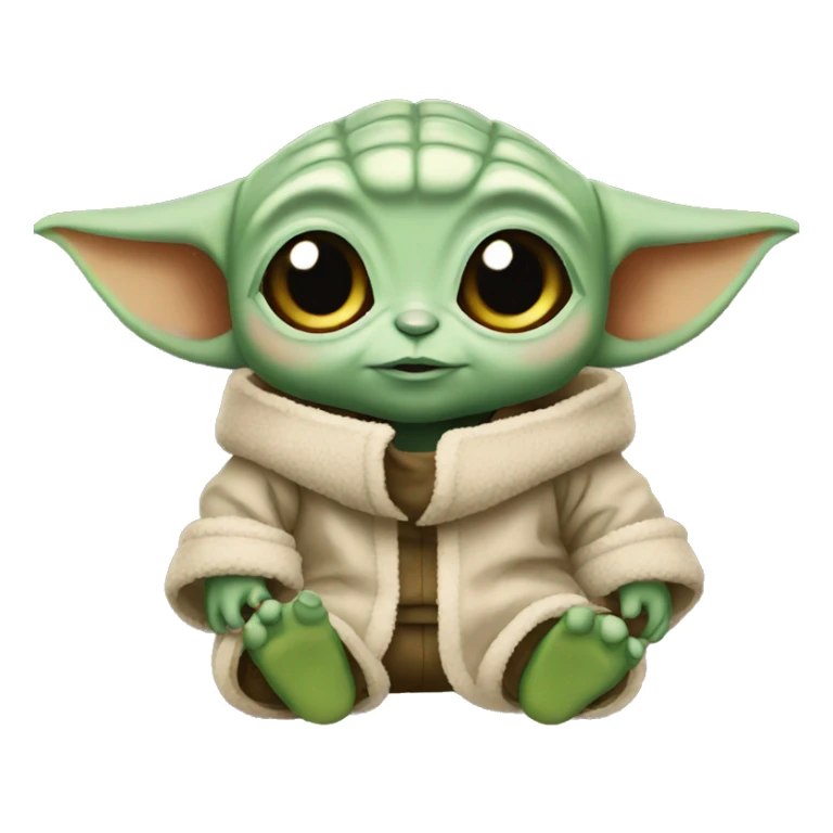 Cute baby yoda sticker