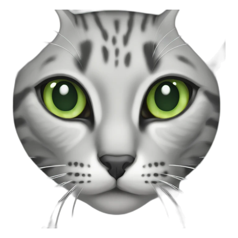 Egyptian Mau cat with green eyes sticker