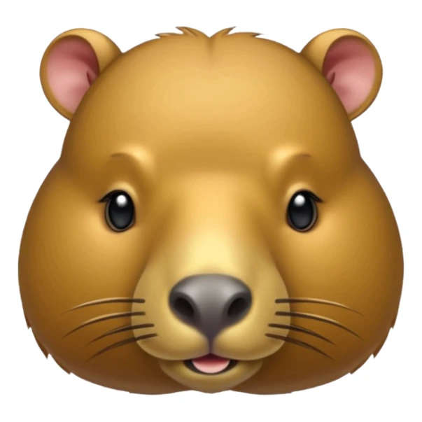 uma moeda de capybara fofinha kawai sticker