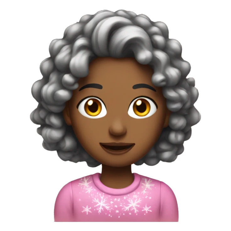 Pink Christmas sticker