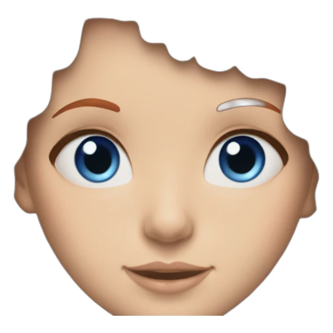 Red hair girl with blue eyes with Taylor swift sticker