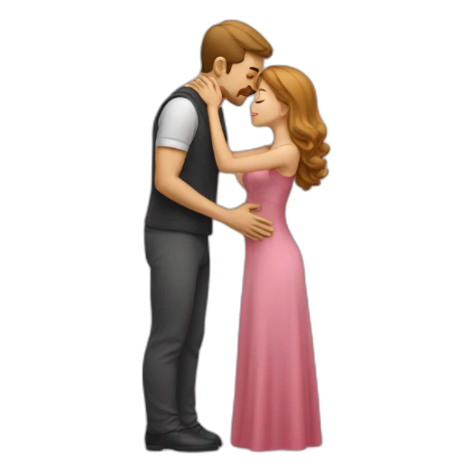 Man kissing women sticker