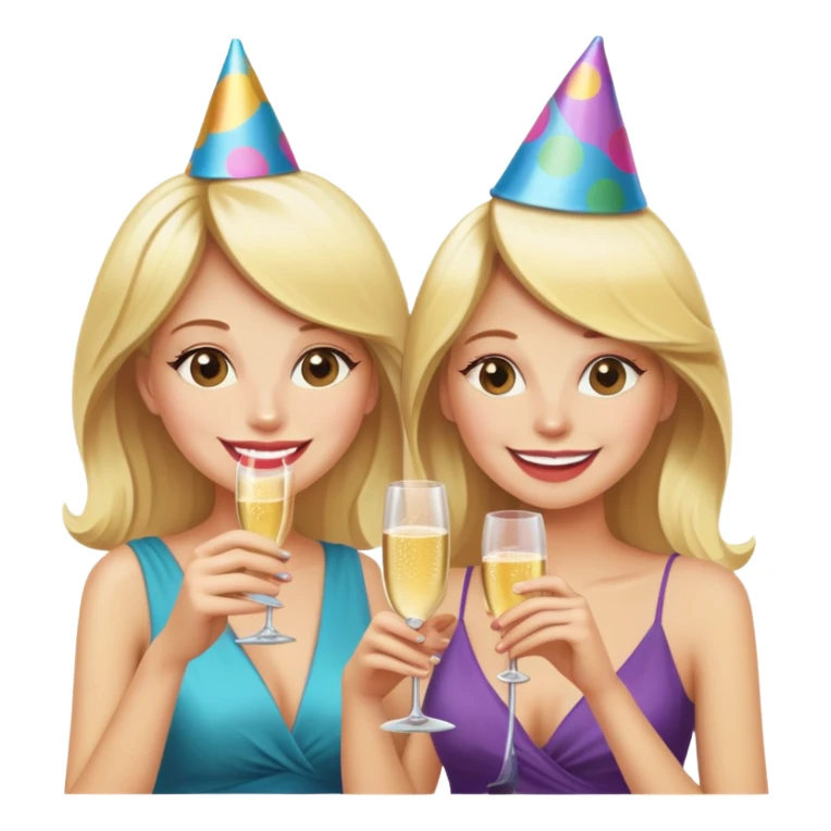 Divorce day celebration blonde women jumping  sticker