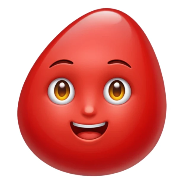 Emoji de una piedra rubí rojo sticker