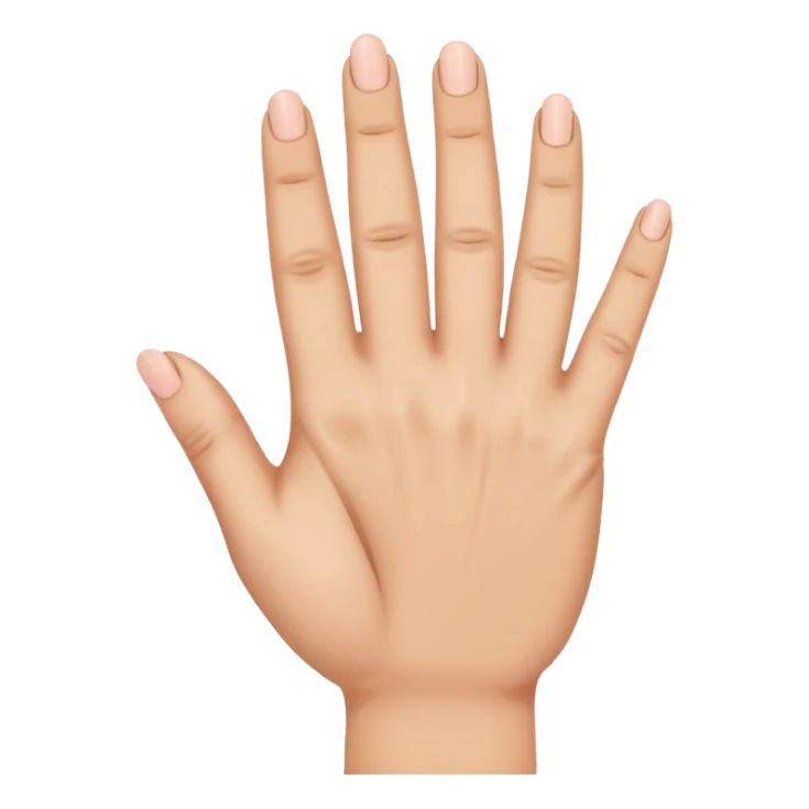 the ring finger, index finger, and middle finger facing up while the thumb and pinky finger are closed sticker