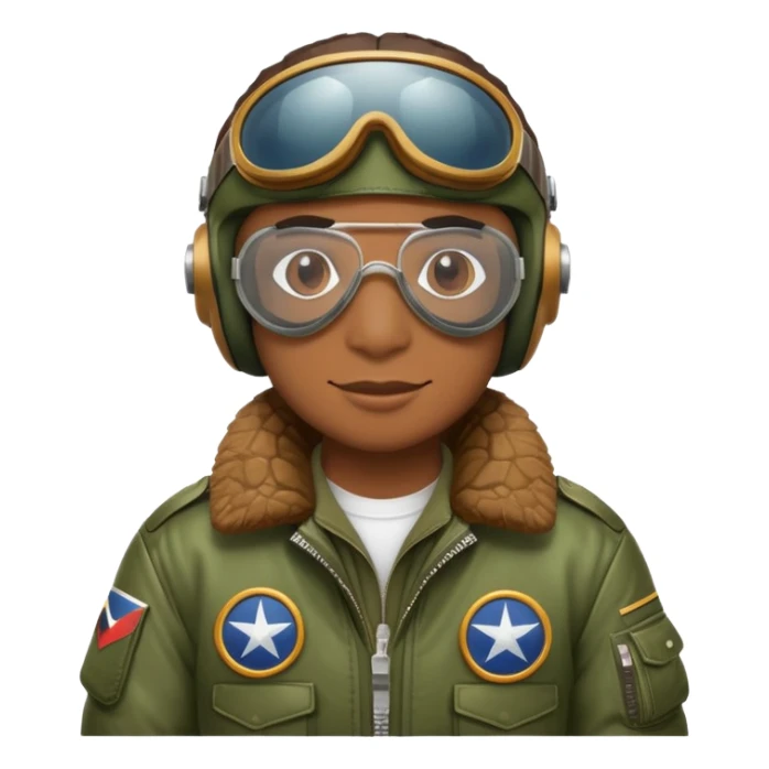 crocodile bomber pilot with goggles and a bomber jacket sticker
