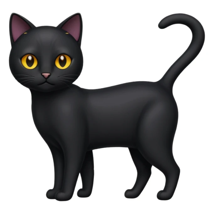 no-tail-all-black-cat-body-no-tail sticker