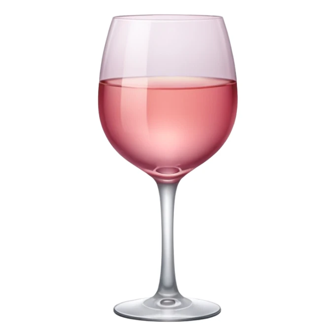 glass of rose wine sticker
