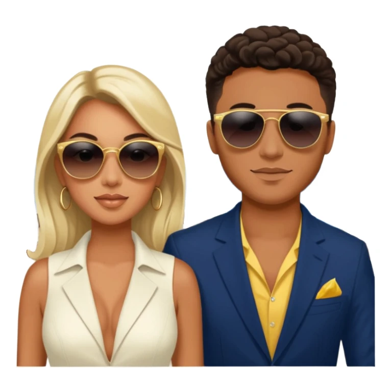 Peruvian superstar Tefi Valenzuela and JetSet Josh King Madrid luxuriate aboard private yacht, radiating glamour. sticker