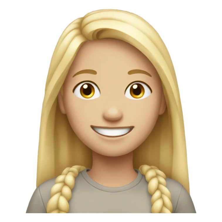 blonde girl smiling outdoors with autism sticker