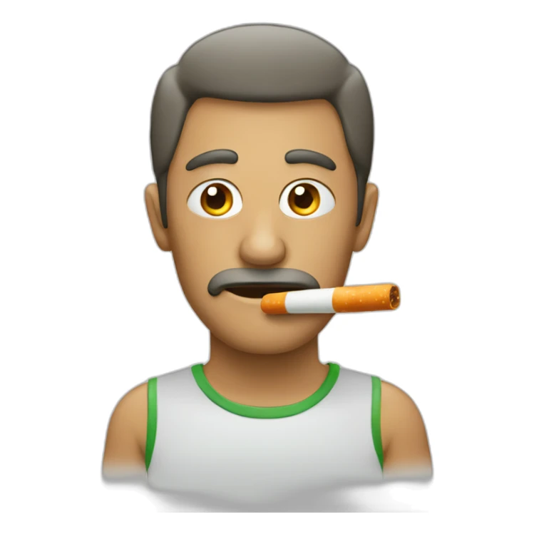 Homme qui fume un joint sticker