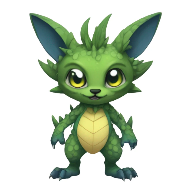 Anthro cool edgy Vernid-WickerBeast-Fakémon Full Body sticker