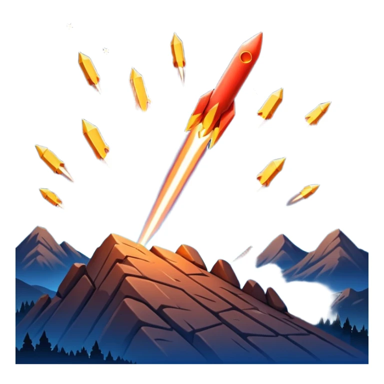 A dramatic, fiery meteor shower streaking across the night sky, with shooting stars blazing their trails sticker