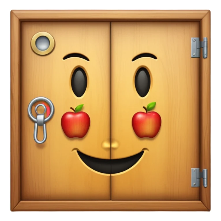 A door emoji in the style of Apple emoji with a handle. sticker