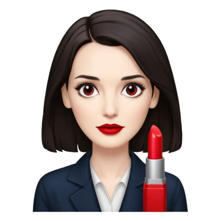 Winona Ryder with long hair sticker