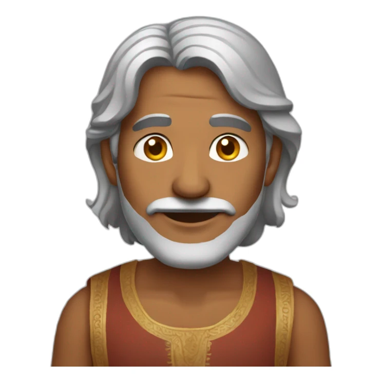 middle age indian male sticker