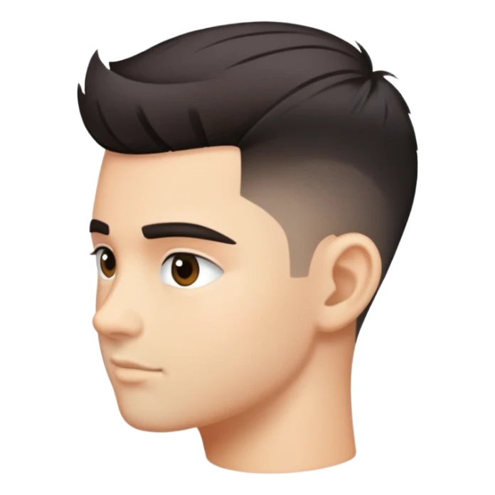 A low taper fade haircut sticker