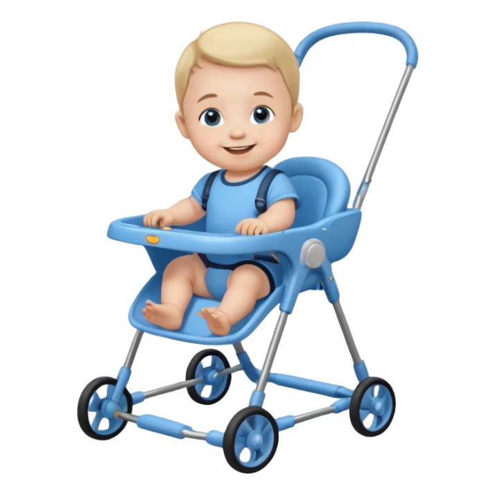 baby on babywalker sticker