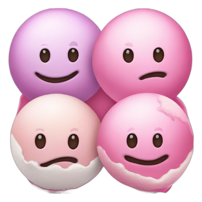 3 balls of ice cream sticker