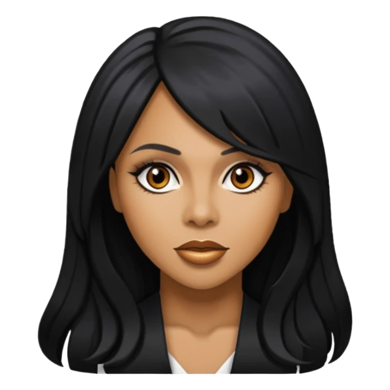 Deborah Cox with long hair sticker