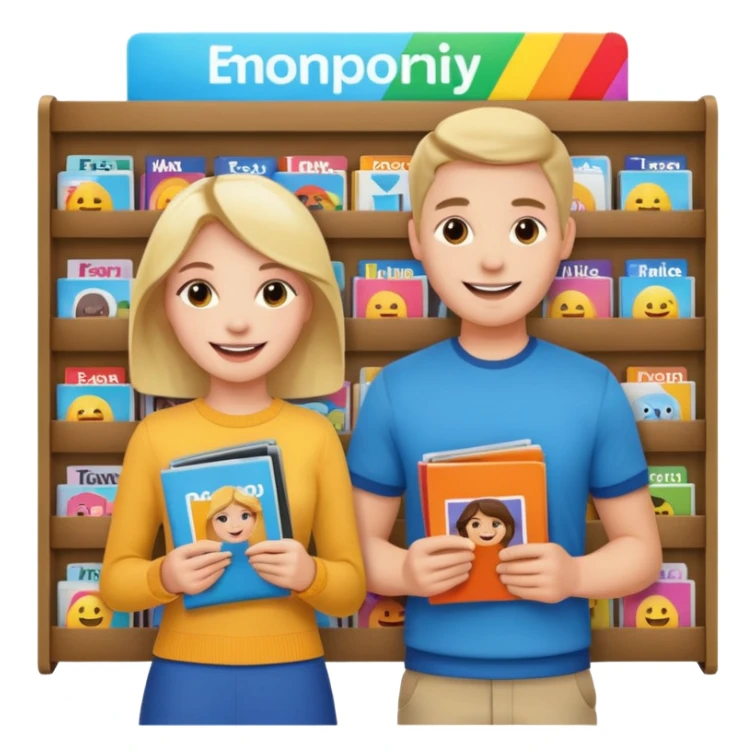 Duas Testemunha de jeová pregando com um display de revistas sticker