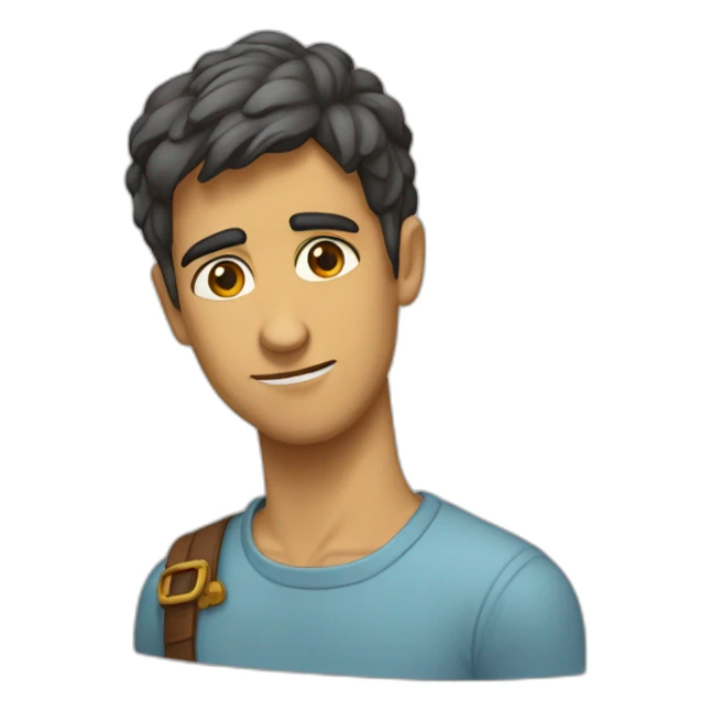 herizo con carita triste chiquitín sticker