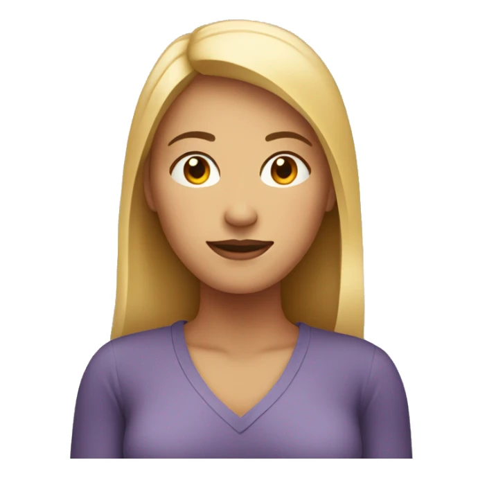 woman with large area between neck and stomach sticker