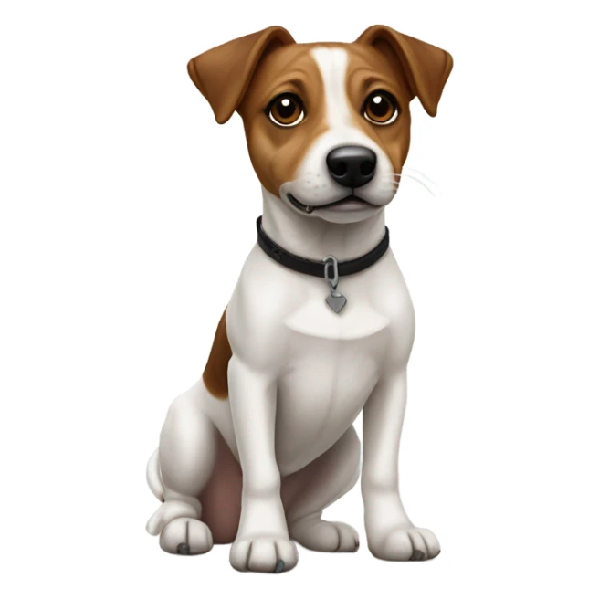Staffordshire cross Jack Russel dog sticker