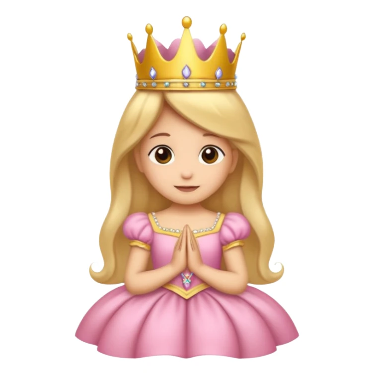 Um emoji de coelho pardo, com coroa de princesa sticker