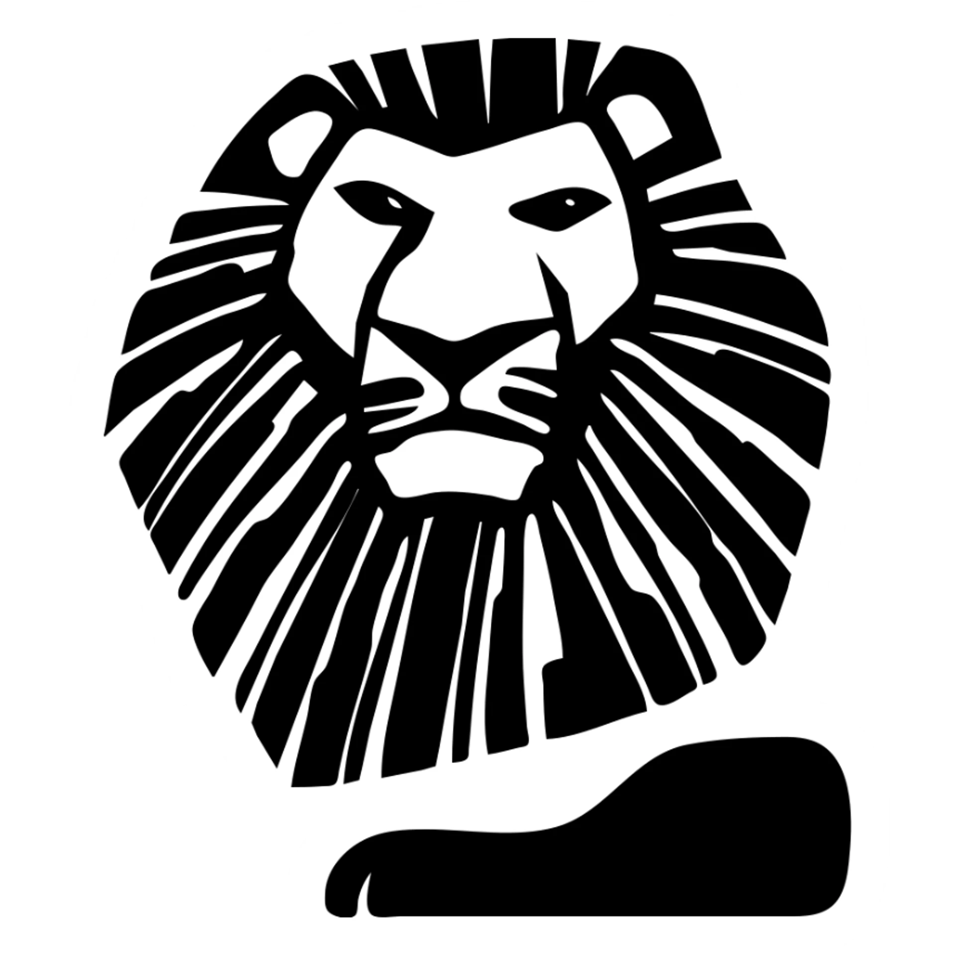 The Lion King logo sticker