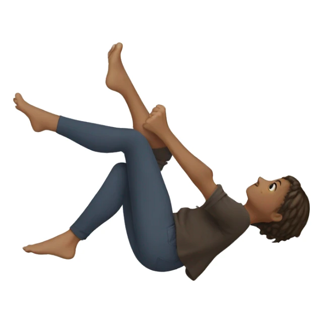 A girl kicking her feet sticker