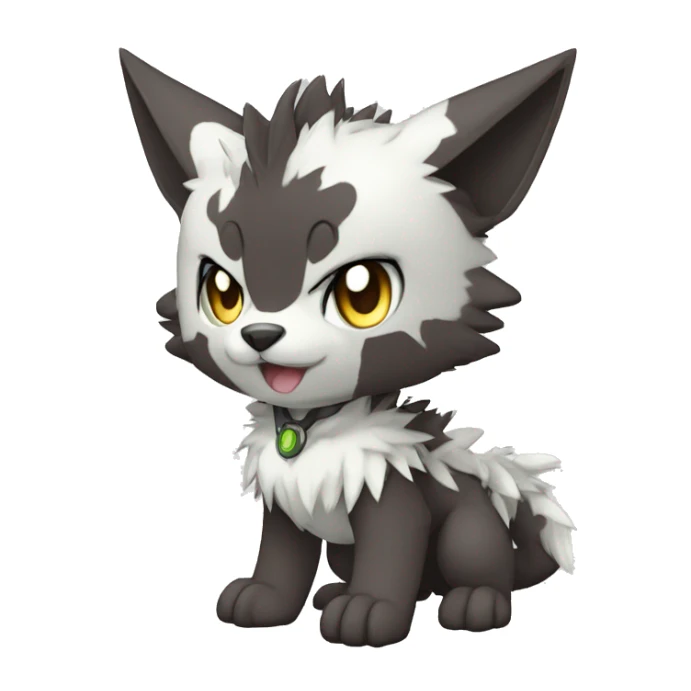 cute cool edgy beautiful pretty Digimon-Fakemon-animal full body sticker