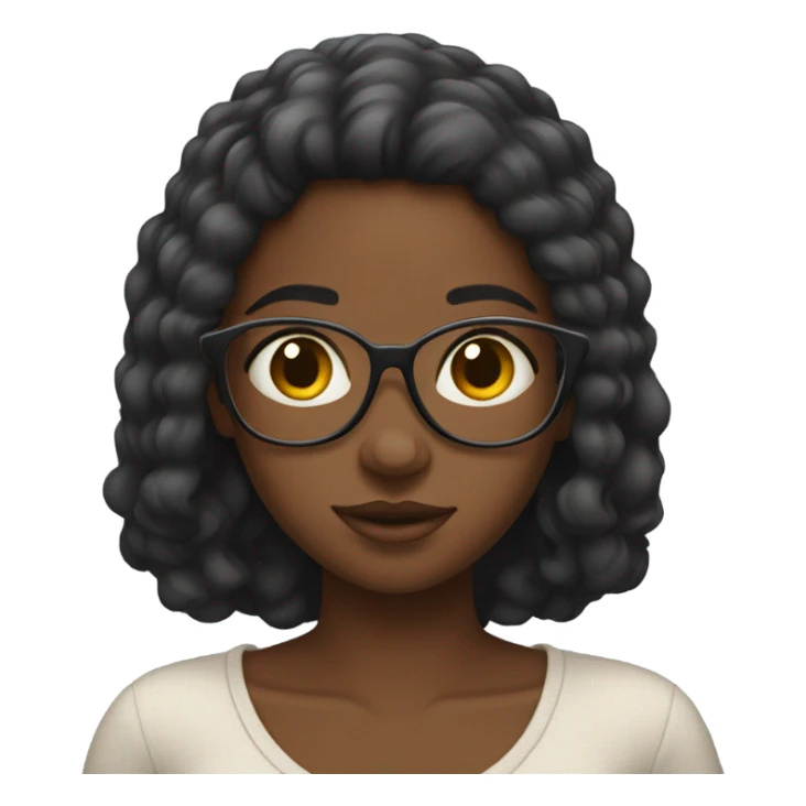 a black girl looking at her phone sticker