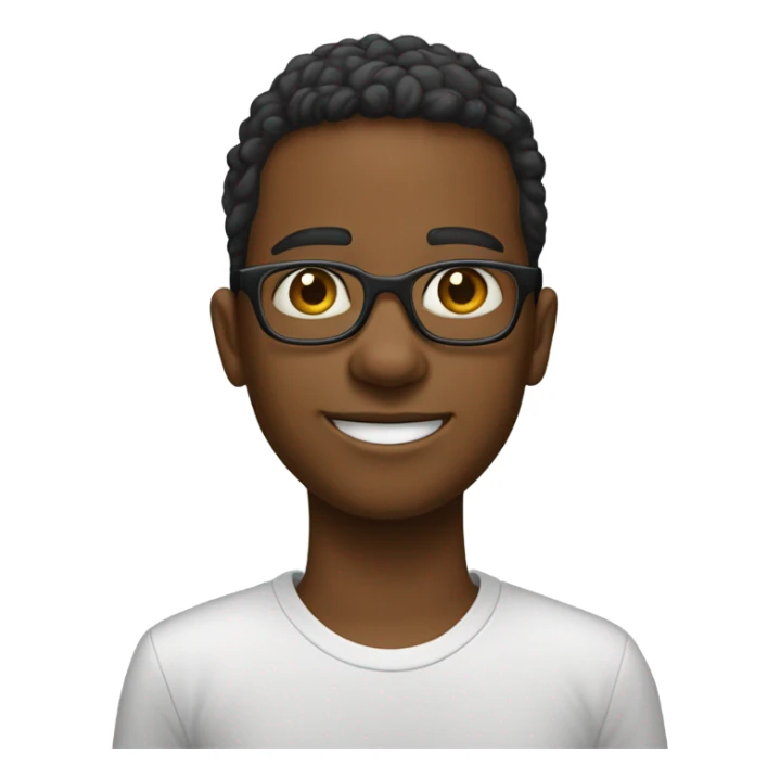 Un jeune garçon qui a porté lunettes de Bog sticker