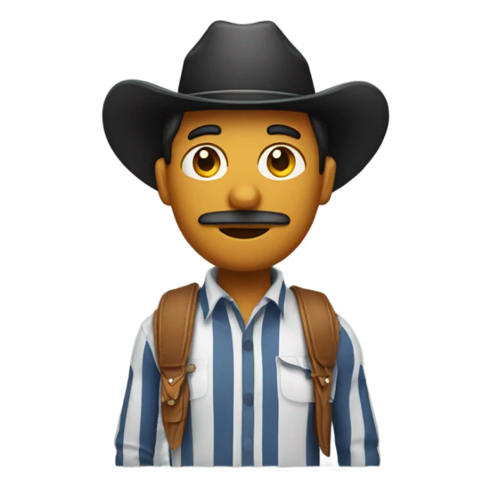 cowboy emoji but make it french sticker