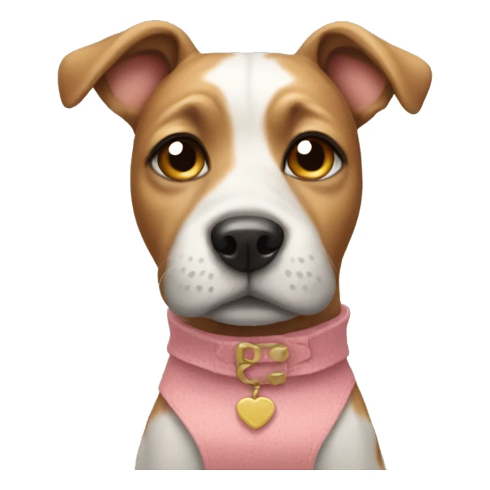 Dog wearing dress sticker