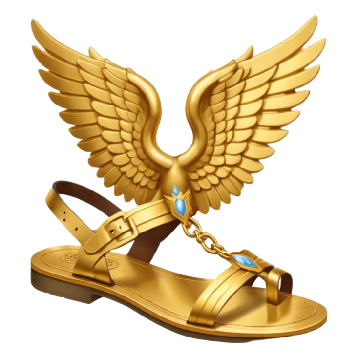 hermes greek god gold wing sandals sticker