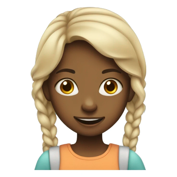 little girl with braces and an attitude  sticker