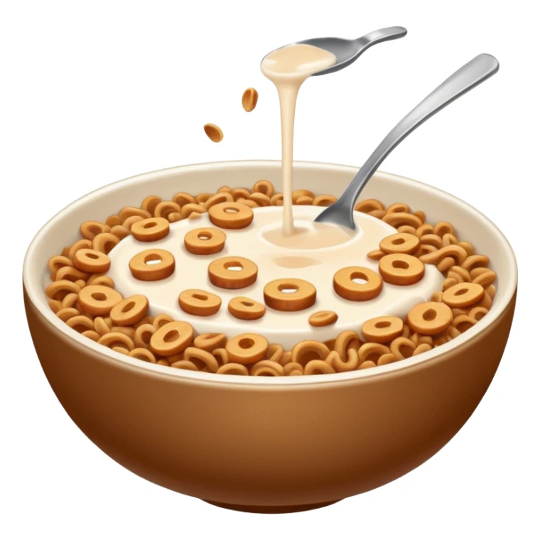 Brown cereal you hurt bowl sticker
