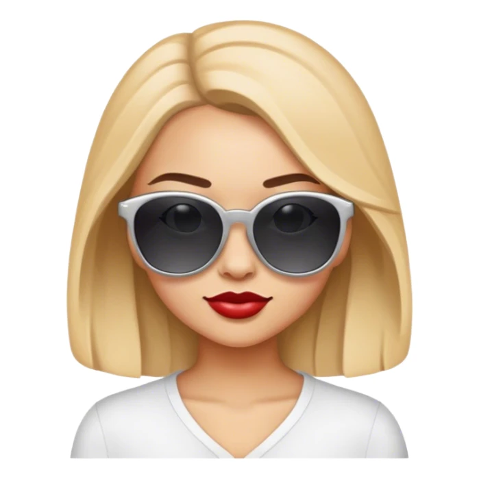 Olivia with sunglasses sticker