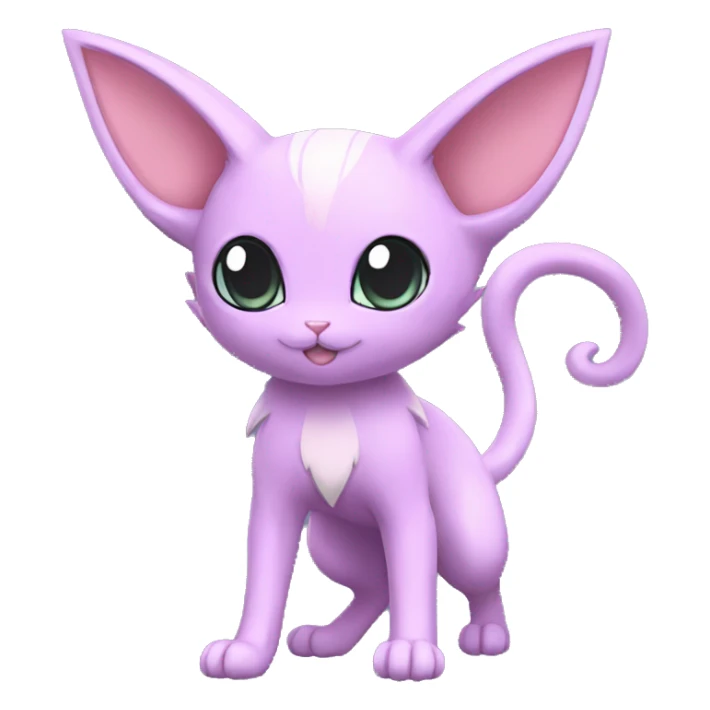 Kawaii Mew-Espeon-Pokémon full body sticker