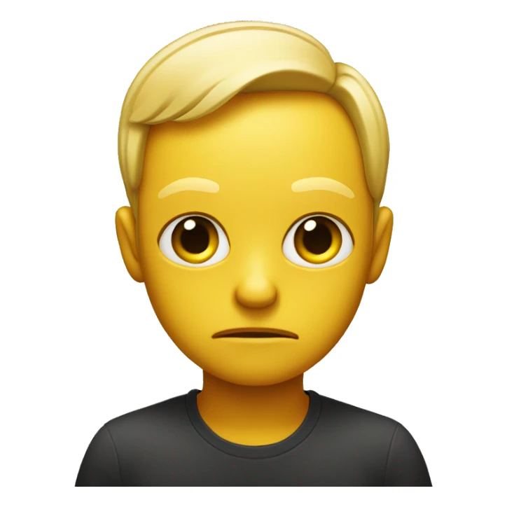 Yellow skinned emoji giving someone a judgmental side eye  sticker