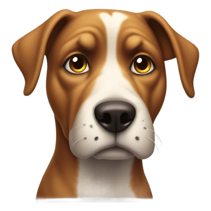 Dog giving a mean side eye sticker