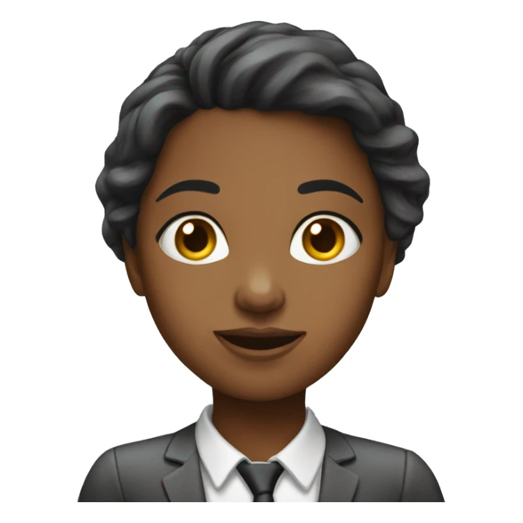 Girl in corporate office  sticker